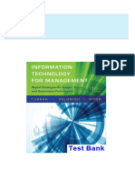 Information Technology For Management Digital Strategies For Insight Action and Sustainable Performance 10th Edition Turban Test Bank