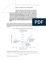 Cliff Water Research - The Better Deal, Hedge Funds or Private Equity - Nov 2010