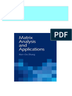 Ebooks File Matrix Analysis and Applications 1st Edition Xian-Da Zhang All Chapters