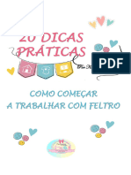 20 Dicas Práticas - Como Iniciar A Trabalhar Com Feltro