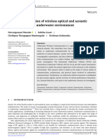 Challenges and vision of wireless optical and acoustic communication in underwater environment