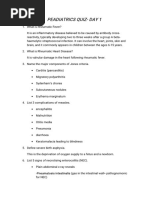 1 Paediatric Quiz Day 1 10.9.14