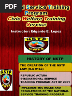 NSTP History and IRR Very New