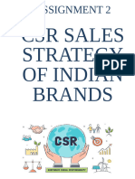 AARTI-SM II - CSR STRATEGY OF BRANDS