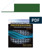 Instant Access to (eBook PDF) The Administrative Professional: Technology & Procedures, Spiral Bound Version 15th Edition ebook Full Chapters