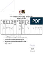 Date Sheet X   LACAS - New