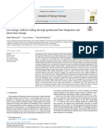 Low-energy resilient cooling through geothermal heat dissipation 