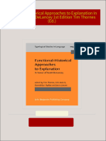 Where can buy Functional Historical Approaches to Explanation In Honor of Scott DeLancey 1st Edition Tim Thornes (Ed.) ebook with cheap price