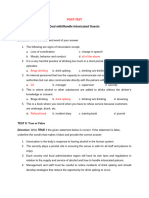 POSTTEST in CORE 6 Deal with or Handle Intoxicated Guests