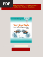 Full download Surgical Talk Lecture Notes in Undergraduate Surgery 3rd Edition Andrew Goldberg pdf docx