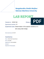 Determination of the Specific Resistance