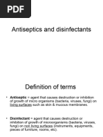 ANTISEPTICS AND DISINFECTANTS