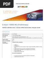 Fiche technique E-Vision 10000i WU-spec