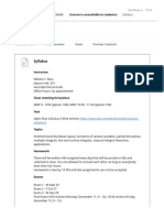 Syllabus – 202310_10524 Multivariate Calculus