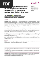 Epidermal growth factor e ect on lipopolysaccharide induced in ammation in broblasts derived from diabetic foot ulcer