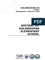 School History-Kalangahan ES