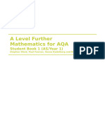 A Level Further Mathematics for AQA Student Book 1 (ASYear 1) (Stephen Ward, Paul Fannon) (Z-Library)