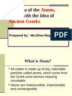 Revised Ancient Greek and Atom History PPT