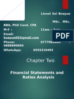 Financial Statement and Ratio Analysi