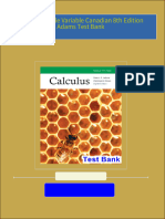 Access Calculus Single Variable Canadian 8th Edition Adams Test Bank All Chapters Immediate PDF Download