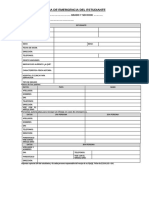 FICHA DE EMERGENCIA DEL ESTUDIANTE