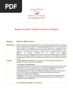 Rapport qualité _ Enquête Nationale sur l’Emploi, Décembre 2021 (Version Française)