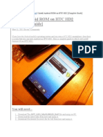 How To Install Android On HTC Hd2
