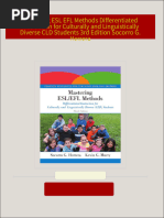 Complete Download Mastering ESL EFL Methods Differentiated Instruction for Culturally and Linguistically Diverse CLD Students 3rd Edition Socorro G. Herrera PDF All Chapters