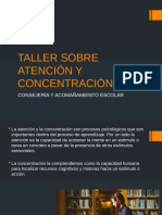 TALLER SOBRE ATENCIÓN Y CONCENTRACIÓN