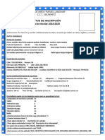 Ficha de Inscripción Juanito