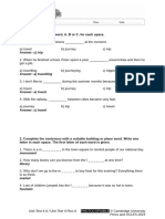 Unit 4 b1 Preliminary With Answers A