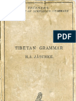 얘쉬케, 티베트어 문법 Jäschke, Tibetan Grammar (1883)