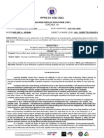 Appendix 4A Teacher Reflection Form for T I III for RPMS SY 2021 2022 Salas