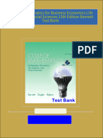 Get College Mathematics for Business Economics Life Sciences and Social Sciences 13th Edition Barnett Test Bank free all chapters