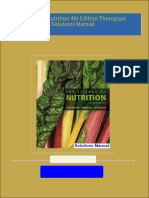 Full download Science of Nutrition 4th Edition Thompson Solutions Manual pdf docx