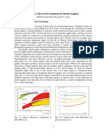 Recent Development in Marine Engines