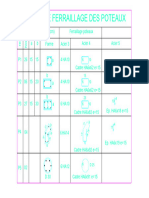 Plan de Ferraillage Des Poteaux