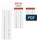 BUP MT3 Answer Key