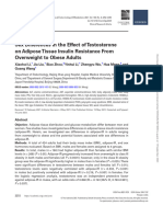 9. Sex Differences in the Effect of Testosterone on Adipose Tissue Insulin Resistance From Overweight to Obese Adults.