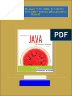 PDF Starting Out with Java From Control Structures through Objects 5th Edition Tony Gaddis Solutions Manual download