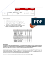 fichas piezas cobre gases medicina