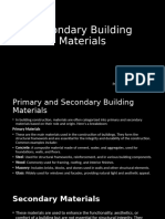 Secondary building materials