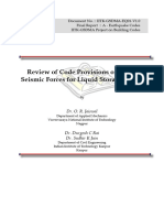 Review of Design Seismic Forces for Liquid Storage Tanks