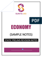 2. Prelims Static Notes (Economy)