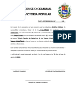 CARTA DE RESIDENCIA VICTORIA POPULAR