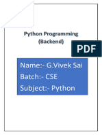 Python Notes