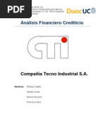 Análisis Financiero Crediticio