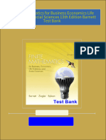 Complete Download of Finite Mathematics for Business Economics Life Sciences and Social Sciences 13th Edition Barnett Test Bank Full Chapters in PDF DOCX