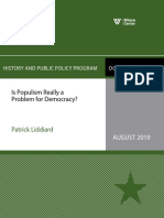 Liddiard is Populism Really a Problem for Democracy August 2019 0