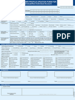 Customer Profile Updation Form for Individual/ Non-Individual Account HDFC